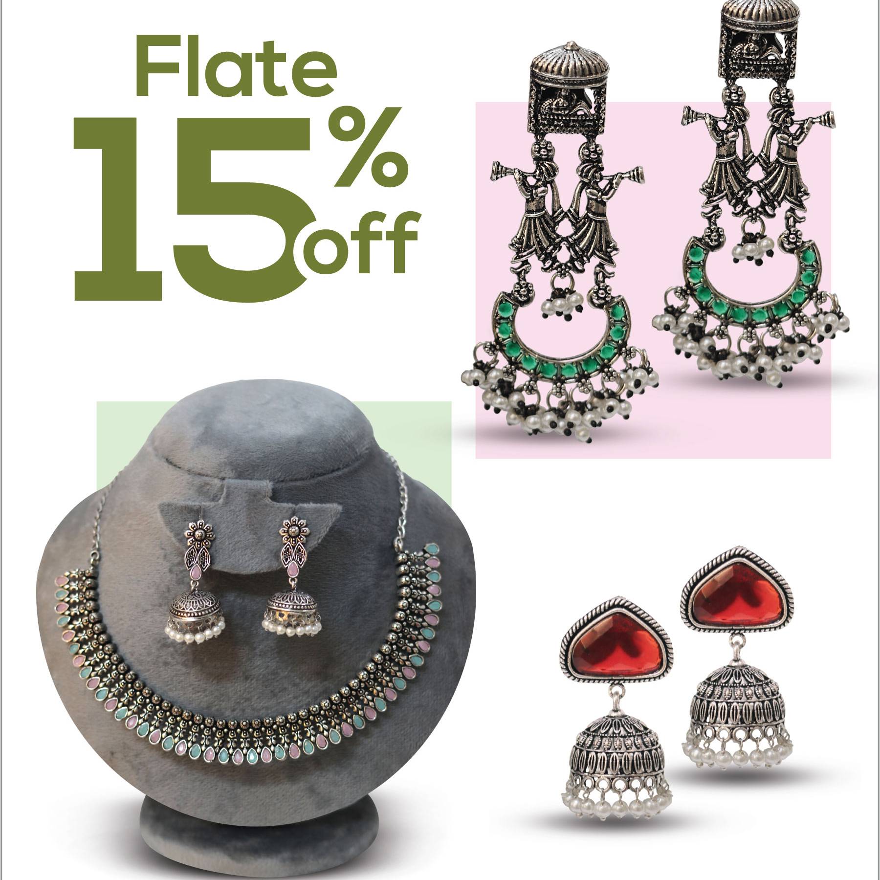 Oxidise Earring