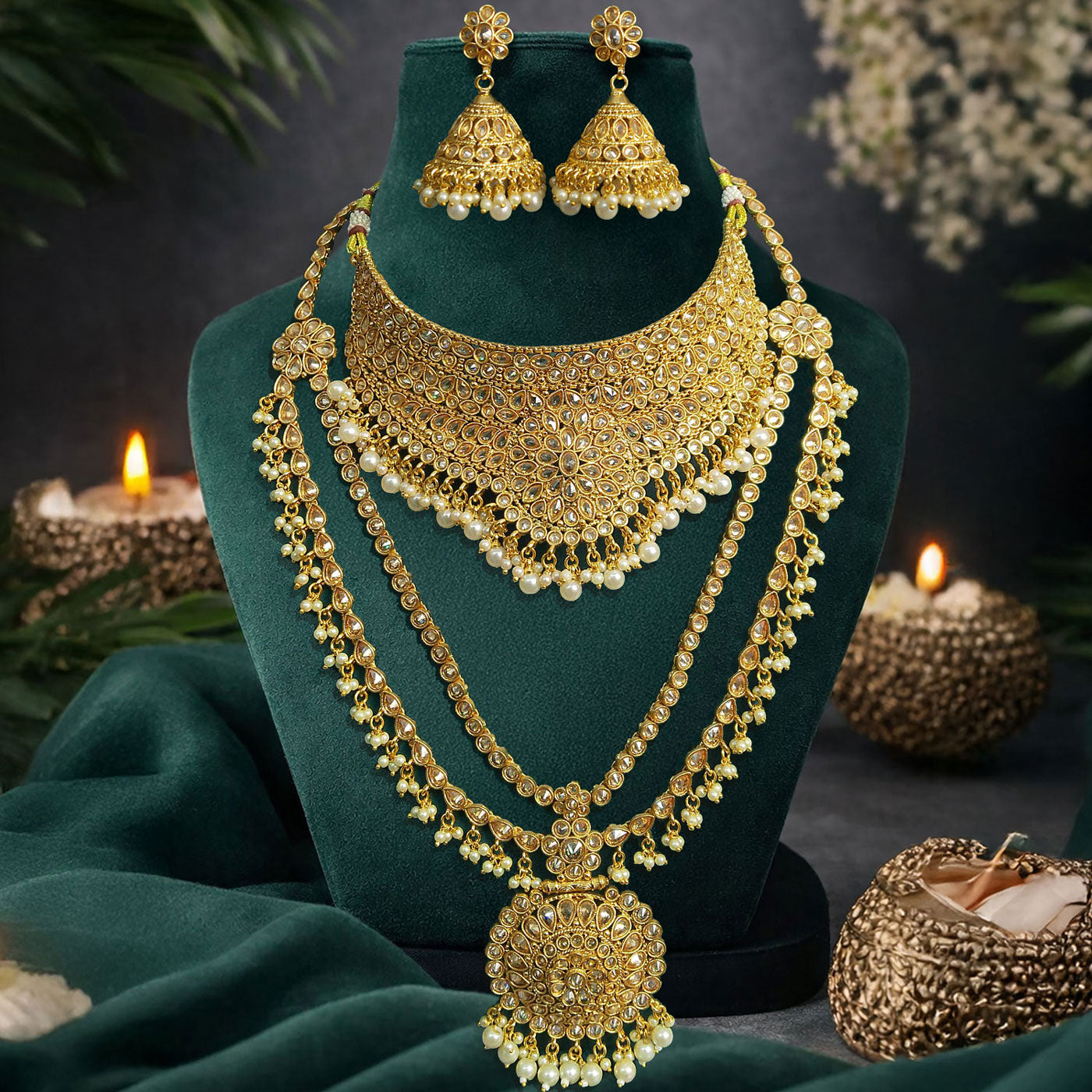Kundhan wedding jewellery