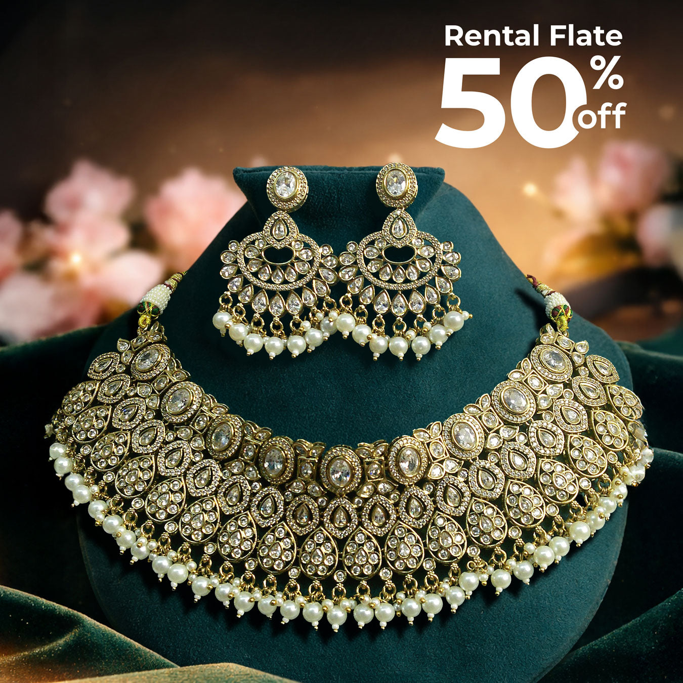 Kundhan wedding jewellery